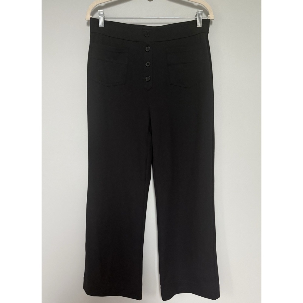 Halara Women's Halo Tek Air High Waist Pants Black Wide Leg Pull On Size L NWT